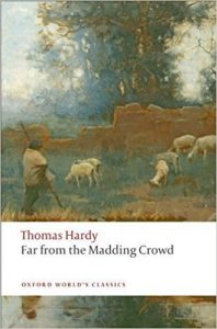 Oxford World Classics edition of Far from the Madding Crowd - painting of shepherd and sheep.