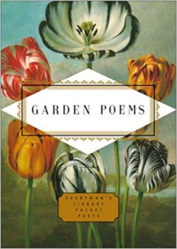 Garden Poems book - vintage painting of tulips