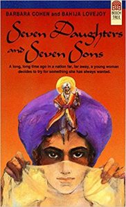 Seven Daughters and Seven Sons book cover - woman disguised as a boy in Arabian clothing