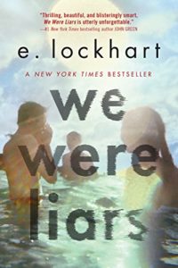 We Were Liars book cover - teenagers swimming in the water in the sunshine