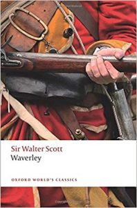 Waverley by Sir Walter Scott - torso of man in uniform during the days of Bonnie Prince Charlie