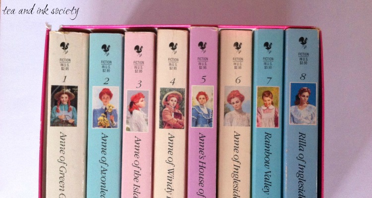 Boxed set of paperback Anne of Green Gables series - pastel colored spines