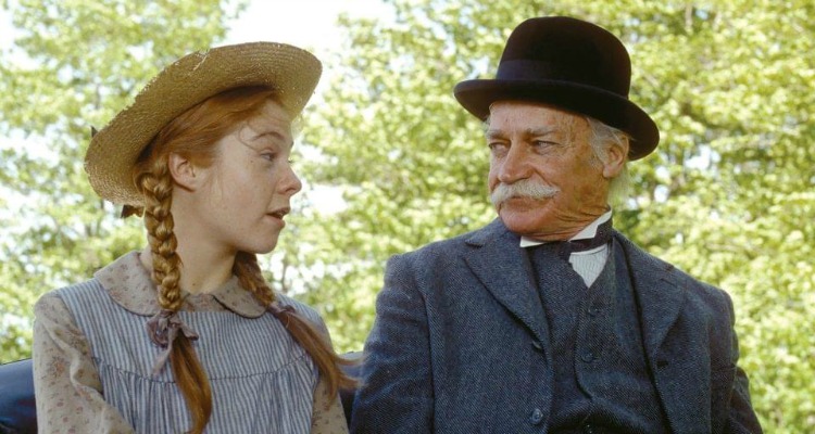 Megan Follows and Richard Farnsworth drive to Avonlea in the 1985 Anne of Green Gables
