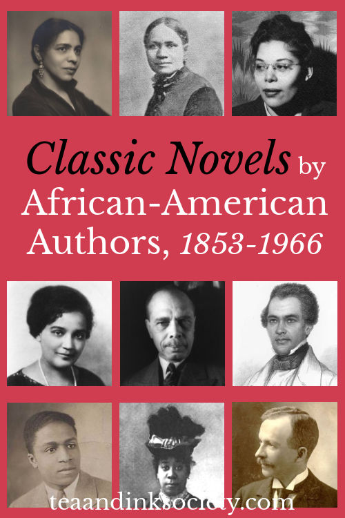 Collage of photographs of famous African-American novelists and writers