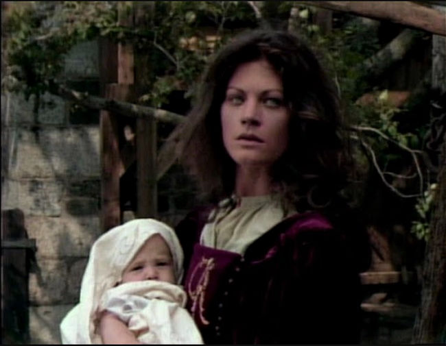 Hester Prynne played by Meg Foster