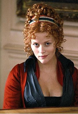 Reese Witherspoon playing Becky Sharp in Vanity Fair