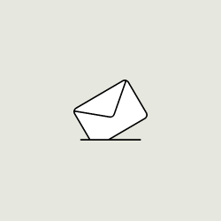 Icon of tilted envelope