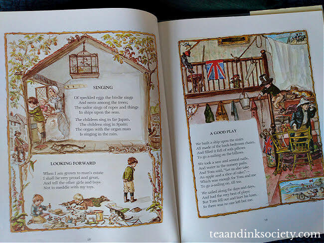 Tasha Tudor's interior illustrations for A Child's Garden of Verses