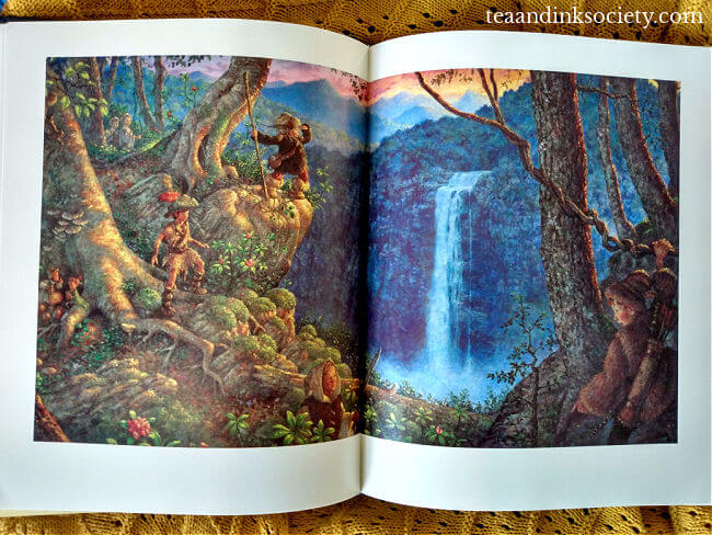 Painting of Neverland scenery and the Lost Boys by Scott Gustafson